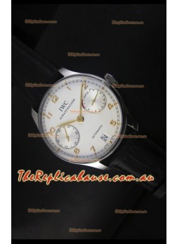 IWC Portugieser IW500704 Swiss Automatic Watch in White Dial - Updated 1:1 Mirror Replica  