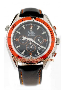 Omega Seamaster - Planet Ocean Leather Wristwatch OMEG78