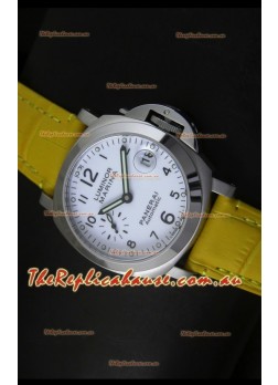 Panerai Luminor Marina PAM49 40MM Swiss Timepiece - Yellow Strap