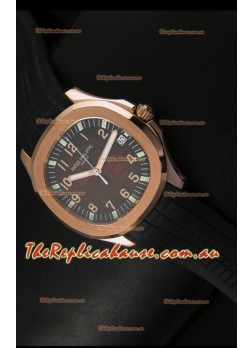 Patek Philippe Aquanaut Rose Gold in Brown Dial Timepiece - 1:1 Mirror Replica