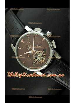 Mont Blanc Flying Tourbillon Japanese Replica Watch in Brown Dial