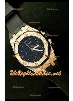 Audemars Piguet Royal Oak Ladies Chronograph Rose Gold Watch