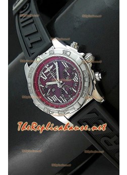 Breitling Chronomat B01 Swiss Watch in Wine Dial - 1:1 Mirror Replica