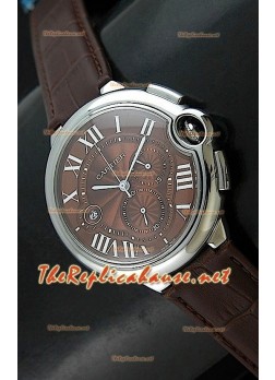 Ballon De Cartier Swiss Replica Watch - Automatic 42MM in Brown Dial