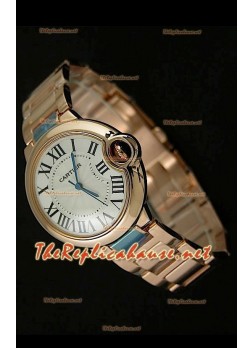 Ballon De Cartier Swiss Replica Watch - Mid Sized - Pink Gold Watch 38MM