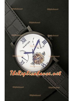 Cartier Calibre Tourbillon Japanese Watch in White Dial