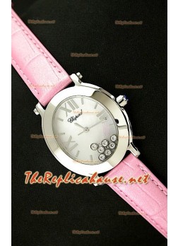 Chopard Happy Sport Ladies Japanese Watch in Pink Leather
