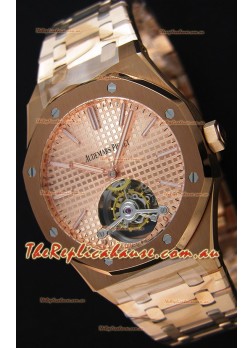 Audemars Piguet Royal Oak Tourbillon 41mm Extra-Thin Pink Gold Dial Watch  