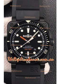 Bell & Ross BR03-92 Diver DLC Coated Black Dial Swiss Replica Watch 1:1 Mirror Replica