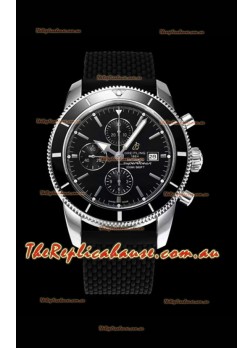 Breitling SuperOcean Heritage II 44MM Black Dial Swiss Replica Timepiece 