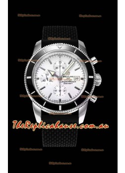 Breitling SuperOcean Heritage II 44MM White Dial Swiss Replica Timepiece 