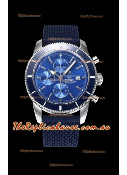 Breitling SuperOcean Heritage II 44MM Blue Dial Swiss Replica Timepiece 