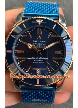 Breitling SuperOcean Heritage II B20 44MM Blue Dial Two Tone Bezel 1:1 Mirror Replica
