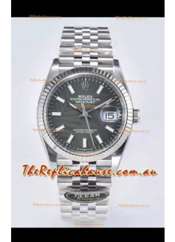 Rolex Datejust 126234 36MM Swiss Replica in 904L Steel in Grey Dial 1:1 Mirror Replica