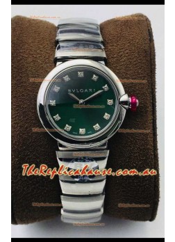 Bvlgari LVCEA Edition Watch in Stainless Steel Green Dial - 1:1 Mirror Replica