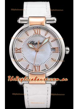 Chopard Imperiale White Dial Swiss Automatic Replica Timepiece in 904L Steel 