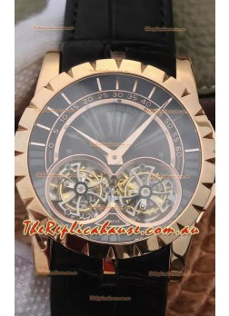 Replica Roger Dubuis Excalibur RDDBEX0280 1:1 Mirror Replica Watch in Rose Gold Casing