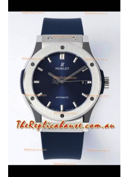 Hublot Classic Fusion Steel Blue Dial 42MM Swiss Replica Watch 1:1 Mirror Quality
