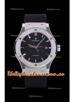 Hublot Classic Fusion 1:1 Mirror Replica Swiss Replica Watch in 904L Steel Casing Black Dial