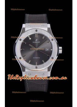 Hublot Classic Fusion 1:1 Mirror Replica Swiss Watch in 904L Steel Casing Grey Dial