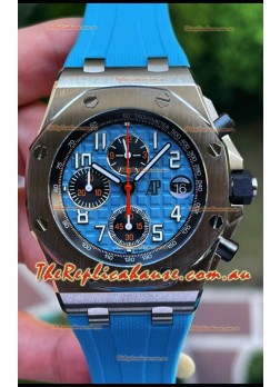 Audemars Piguet Royal Oak Offshore Blue Dial Chronograph 1:1 Mirror Replica Watch - 904L Steel 