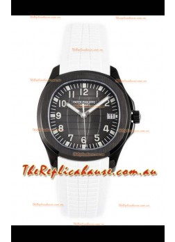 Patek Philippe Aquanaut 5167 Black Venom Edition 1:1 Mirror Replica Watch - White Strap