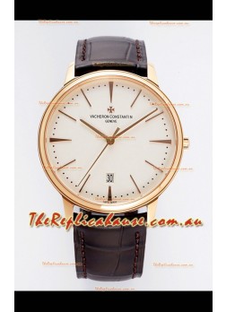 Vacheron Constantin Patrimony Rose Gold 1:1 Mirror Replica Watch 40MM 904L Steel 