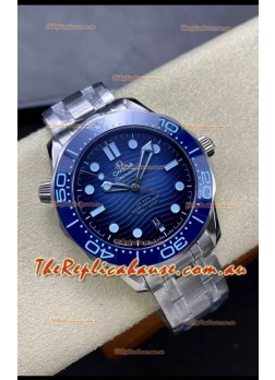 Omega Seamaster 300M Summer Blue Swiss 904L Steel 1:1 Mirror Replica Watch