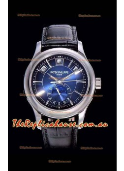 Patek Philippe 5205-001 Complications MoonPhase 1:1 Mirror Swiss Replica Watch Blue Dial