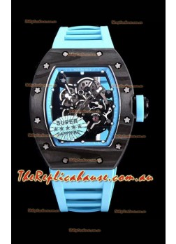 Richard Mille RM055 Blue Legend Carbon Casing Swiss Replica Timepiece 