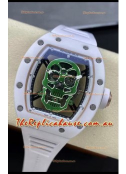 Richard Mille RM052-01 Skull Genuine Tourbillon Edition Watch in Ceramic Casing