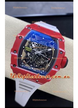 Richard Mille RM35-02 Rafael Nadal Red Carbon Fiber Casing with Genuine Tourbillon Super Clone Watch