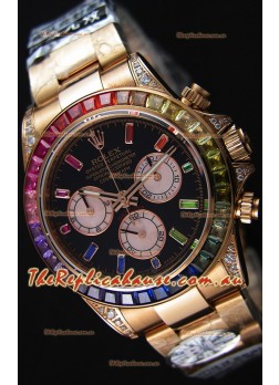 Rolex Cosmograph Daytona 116595RBOW Rose Gold 1:1 Mirror Cal.4130 Movement - Ultimate 904L Steel Watch