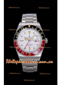 Rolex GMT Master ALBINO Edition Vintage Swiss Timepiece in White Dial