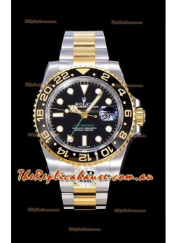 Rolex GMT Masters II 116713 Yellow Gold Swiss Replica 1:1 Mirror Timepiece 904L Steel 
