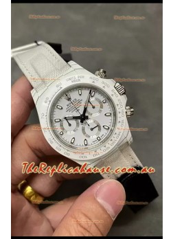 Rolex Cosmograph Daytona DiW Edition White Carbon Fiber Watch - Cal.4130 Movement 