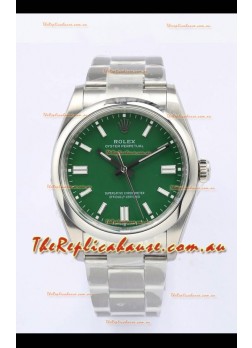 Rolex Oyster Perpetual REF#126000 36MM Swiss Movement Swiss Replica Green Dial 904L Steel 1:1 Mirror Replica Watch