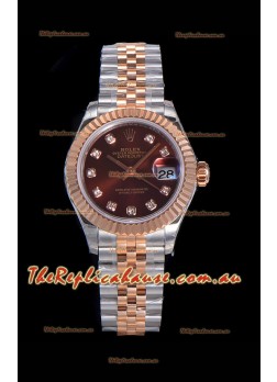 Rolex Datejust Ladies Swiss Watch in 904L Steel Casing - Swiss ETA Movement 1:1 Mirror Replica