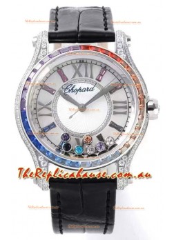 Chopard Happy Sport Swiss Automatic Replica Watch - Steel Casing -  36MM Wide 