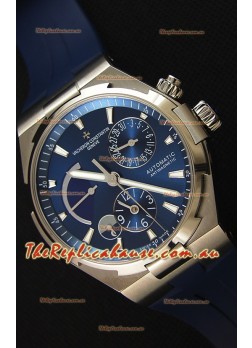 Vacheron Constantin Overseas Dual Time Blue Dial Swiss Replica Watch 