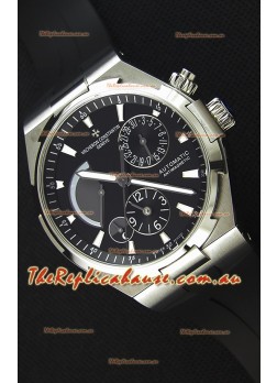 Vacheron Constantin Overseas Dual Time Black Dial Swiss Replica Watch 