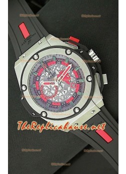 Hublot Big Bang King Power Manchester United Japanese Watch in Steel