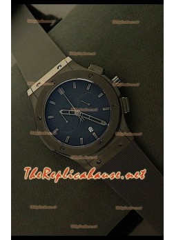 Hublot Vendome Chronograph PVD Japanese Watch - Black Markers