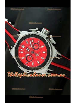 Hublot King Power Ferrari Edition Swiss Replica Watch - Black Strap