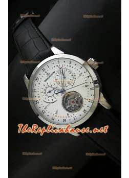 Jaeger LeCoultre Duometre Chronograph Watch in Steel