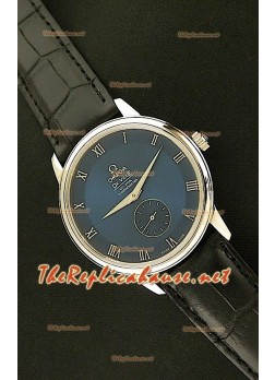 Omega Deville Japanese Automatic Watch in Steel with Dark Blue Dial