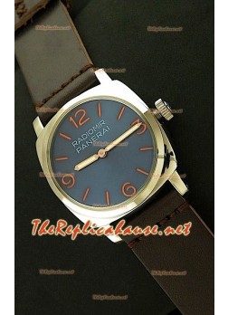 Panerai Radiomir Homage Vintage Swiss Watch in Blue Dial