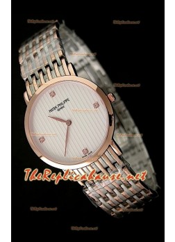 Patek Philippe Japanese Quartz Watch in Rose Gold - 38MM White Dial