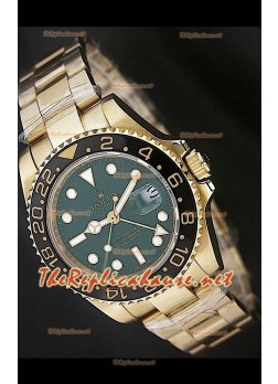 Rolex Replica GMT Masters Ceramic Bezel Watch in Green Dial