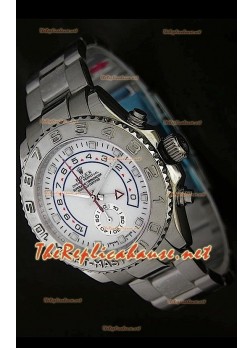 Rolex Replica Yachtmaster II Swiss Watch in White Dial